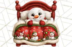 Christmas Bedtime Clipart PNG Product Image 2