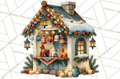 Scandinavian Christmas Market Clipart PNG Illustrations Product Image 2