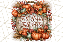 Traditional Thanksgiving Fall Clipart PNG Product Image 2
