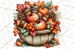 Traditional Thanksgiving Fall Clipart PNG Product Image 3