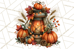 Traditional Thanksgiving Fall Clipart PNG Product Image 5