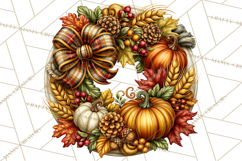 Round Fall Wood Sign PNG Clipart Product Image 4