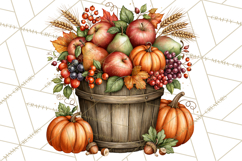 Traditional Thanksgiving Fall Clipart PNG Product Image 2