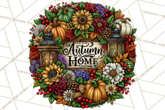 Round Fall Wood Sign PNG Clipart Product Image 5