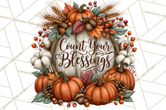Traditional Thanksgiving Fall Clipart PNG Product Image 5