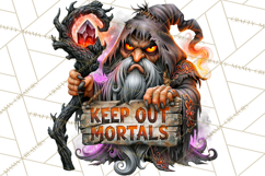 Evil Wizard Dark Fantasy PNG Clipart Product Image 3