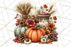 Traditional Thanksgiving Fall Clipart PNG Product Image 3
