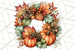 Traditional Thanksgiving Fall Clipart PNG Product Image 2