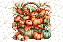 Traditional Thanksgiving Fall Clipart PNG Product Image 4