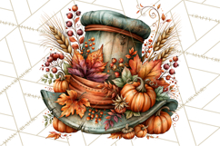 Traditional Thanksgiving Fall Clipart PNG Product Image 5