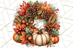 Traditional Thanksgiving Fall Clipart PNG Product Image 4