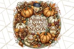Round Fall Wood Sign PNG Clipart Product Image 3