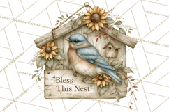Backyard Bird Feeder Nature Clipart Product Image 5