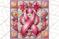 Breast Cancer Awareness Quilt Squares PNG Product Image 5