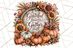 Traditional Thanksgiving Fall Clipart PNG Product Image 4