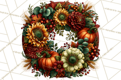 Round Fall Wood Sign PNG Clipart Product Image 5