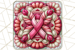 Breast Cancer Awareness Quilt Squares PNG Product Image 2