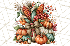 Traditional Thanksgiving Fall Clipart PNG Product Image 3