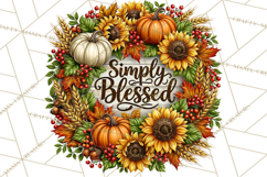 Round Fall Wood Sign PNG Clipart Product Image 4