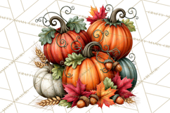 Traditional Thanksgiving Fall Clipart PNG Product Image 4