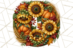 Round Fall Wood Sign PNG Clipart Product Image 2