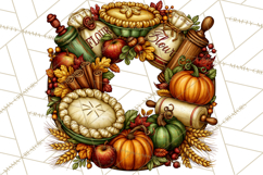Round Fall Wood Sign PNG Clipart Product Image 3