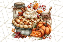Traditional Thanksgiving Fall Clipart PNG Product Image 3