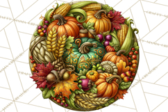 Round Fall Wood Sign PNG Clipart Product Image 5
