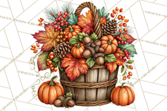 Traditional Thanksgiving Fall Clipart PNG Product Image 5