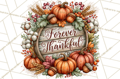 Traditional Thanksgiving Fall Clipart PNG Product Image 5