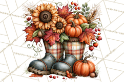 Traditional Thanksgiving Fall Clipart PNG Product Image 4
