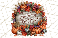 Traditional Thanksgiving Fall Clipart PNG Product Image 3