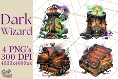 Evil Wizard Dark Fantasy PNG Clipart Product Image 1