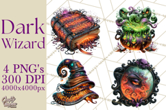 Evil Wizard Dark Fantasy PNG Clipart Product Image 1