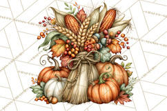 Traditional Thanksgiving Fall Clipart PNG Product Image 2