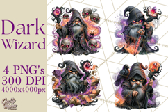 Evil Wizard Dark Fantasy PNG Clipart Product Image 1