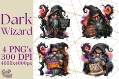 Evil Wizard Dark Fantasy PNG Clipart Product Image 1