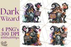 Evil Wizard Dark Fantasy PNG Clipart Product Image 1