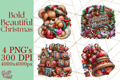 Bold Beautiful Christmas Clipart PNG Product Image 1