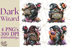 Evil Wizard Dark Fantasy PNG Clipart Product Image 1