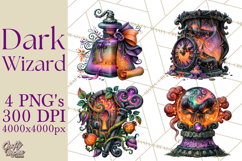 Evil Wizard Dark Fantasy PNG Clipart Product Image 1