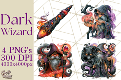 Evil Wizard Dark Fantasy PNG Clipart Product Image 1