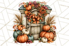 Traditional Thanksgiving Fall Clipart PNG Product Image 3