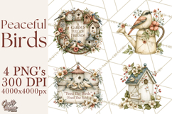 Backyard Bird Feeder Nature Clipart Product Image 1