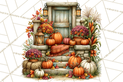 Traditional Thanksgiving Fall Clipart PNG Product Image 4