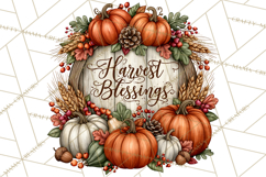 Traditional Thanksgiving Fall Clipart PNG Product Image 5