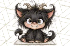 Monster Pet Groomers Halloween Clipart PNG Product Image 3