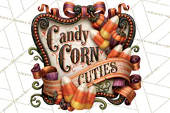 Retro Halloween Candy Shop Clipart PNG Product Image 3