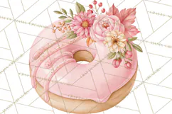 Pink Autumn Bakery Clipart PNG Product Image 3