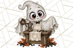 Spooky Coffeehouse PNG Clipart Product Image 4